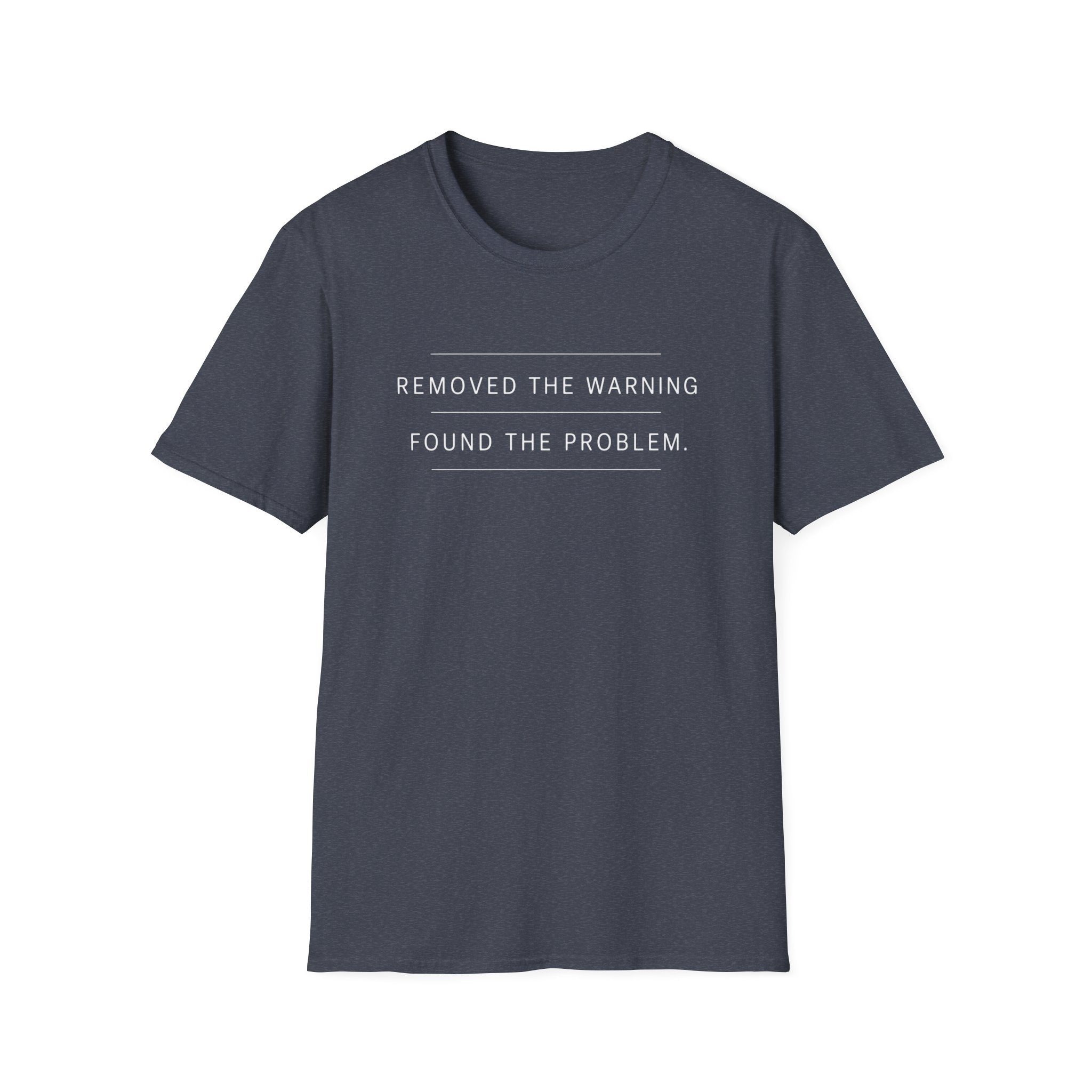 Software Engineering Typography T-Shirt - Removed the warning found the problem