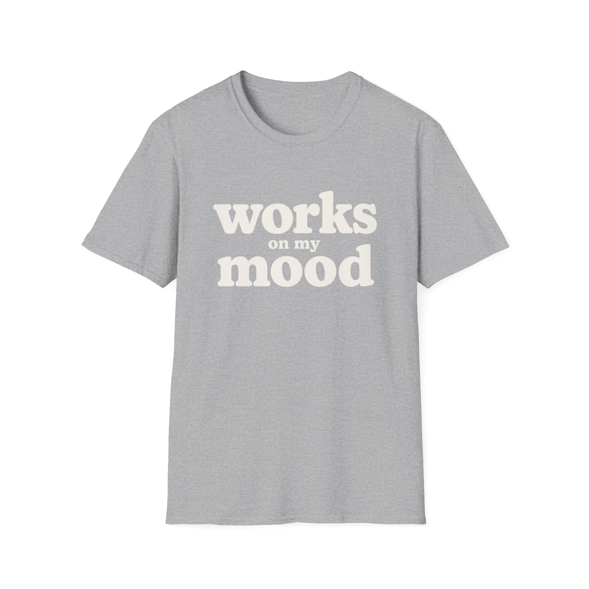 Software Engineering Typography T-Shirt - Works on my mood