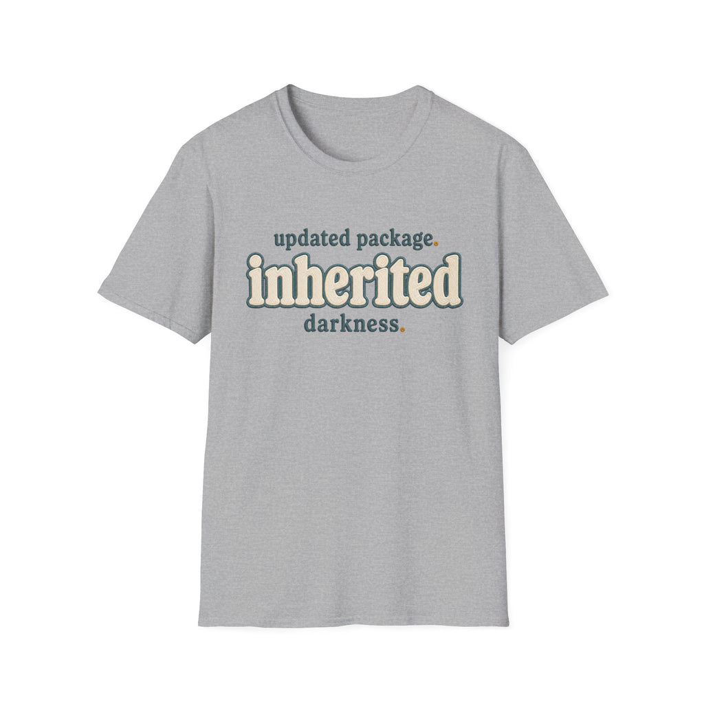 Software Engineering Typography T-Shirt - Updated package inherited darkness