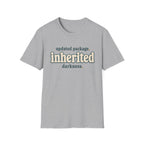 Software Engineering Typography T-Shirt - Updated package inherited darkness
