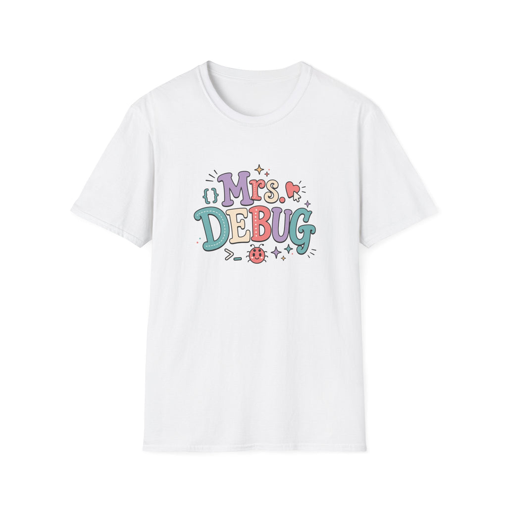 Software Engineering Typography T-Shirt - Mrs Debug