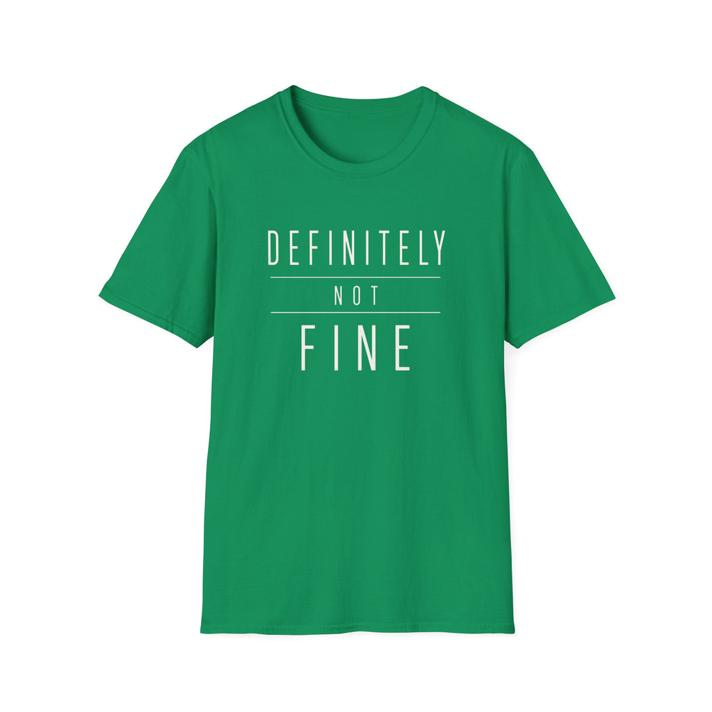 Software Engineering Typography T-Shirt - Definitely not fine