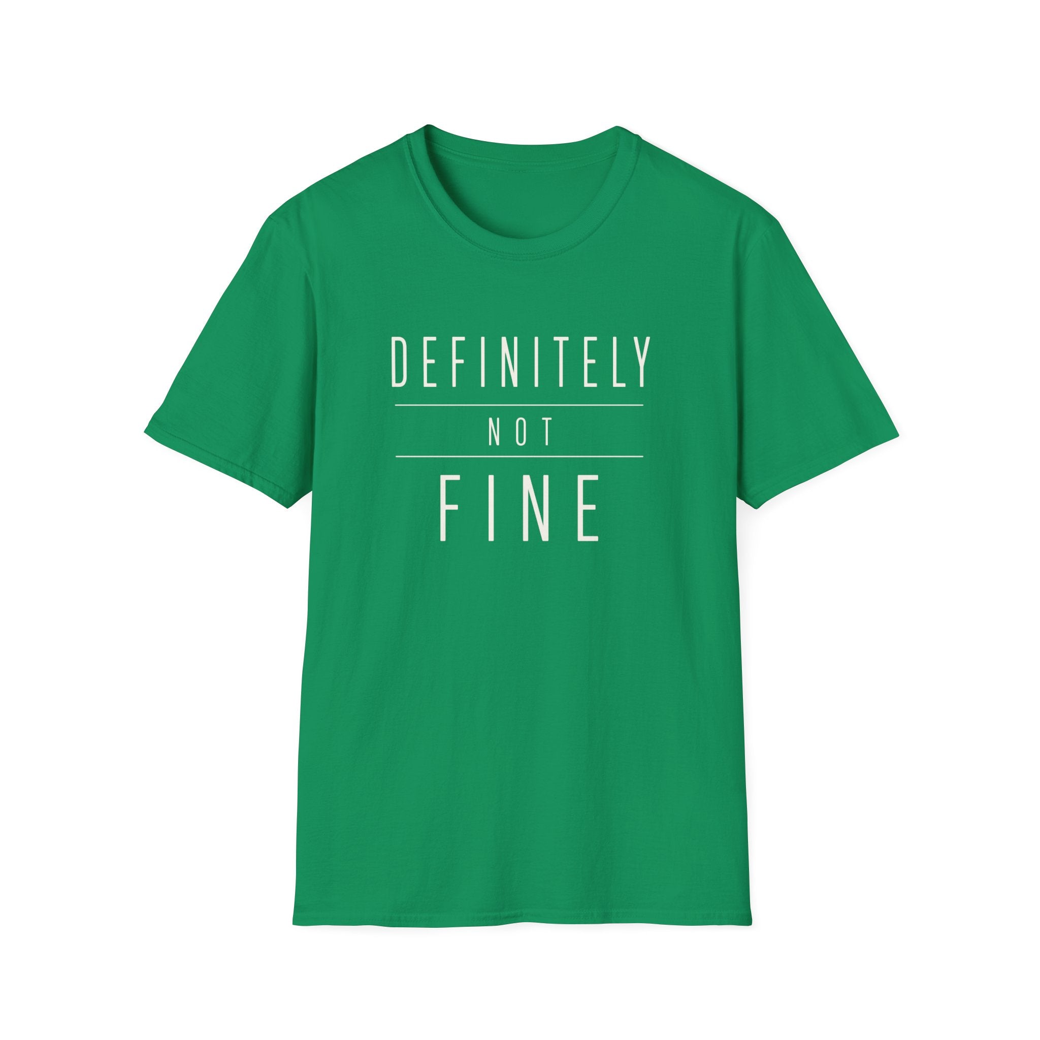 Software Engineering Typography T-Shirt - Definitely not fine
