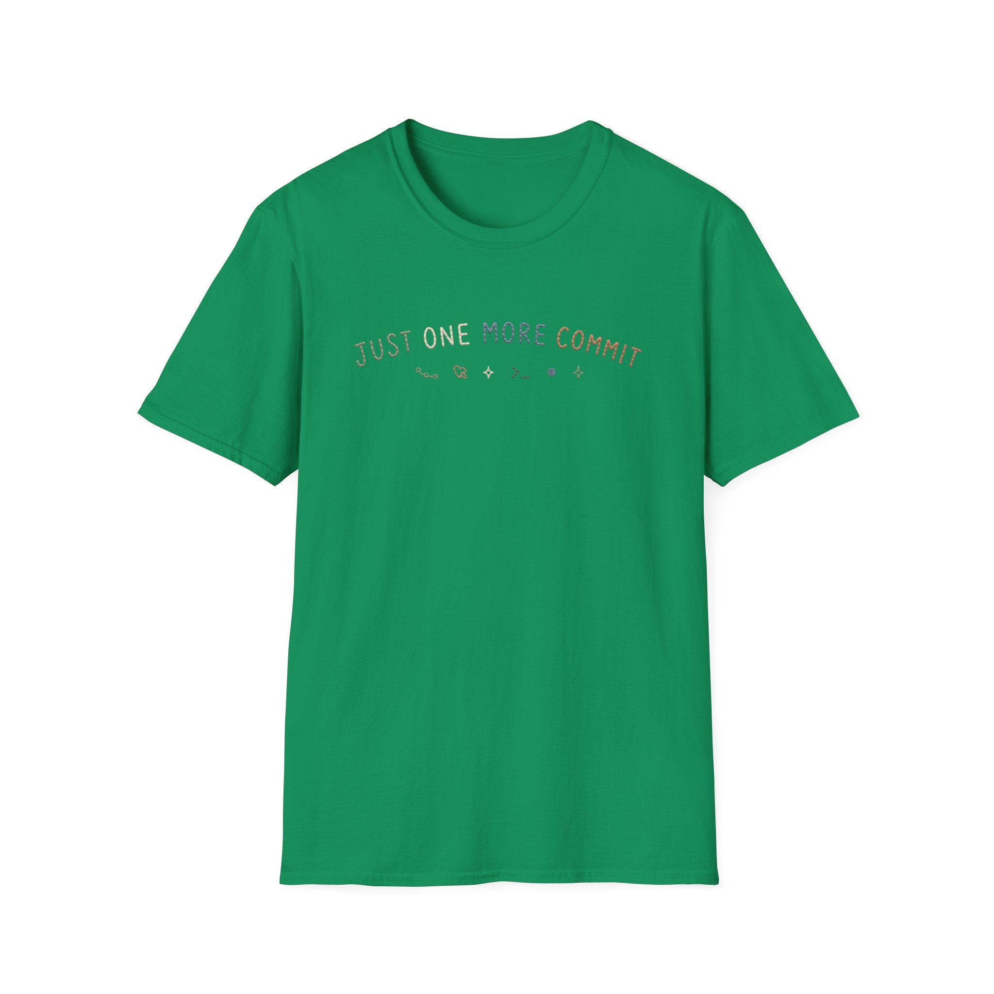 Software Engineering Typography T-Shirt - Just one more commit