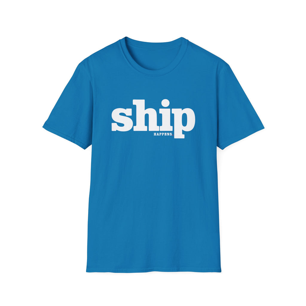 Software Engineering Typography T-Shirt - Ship happens