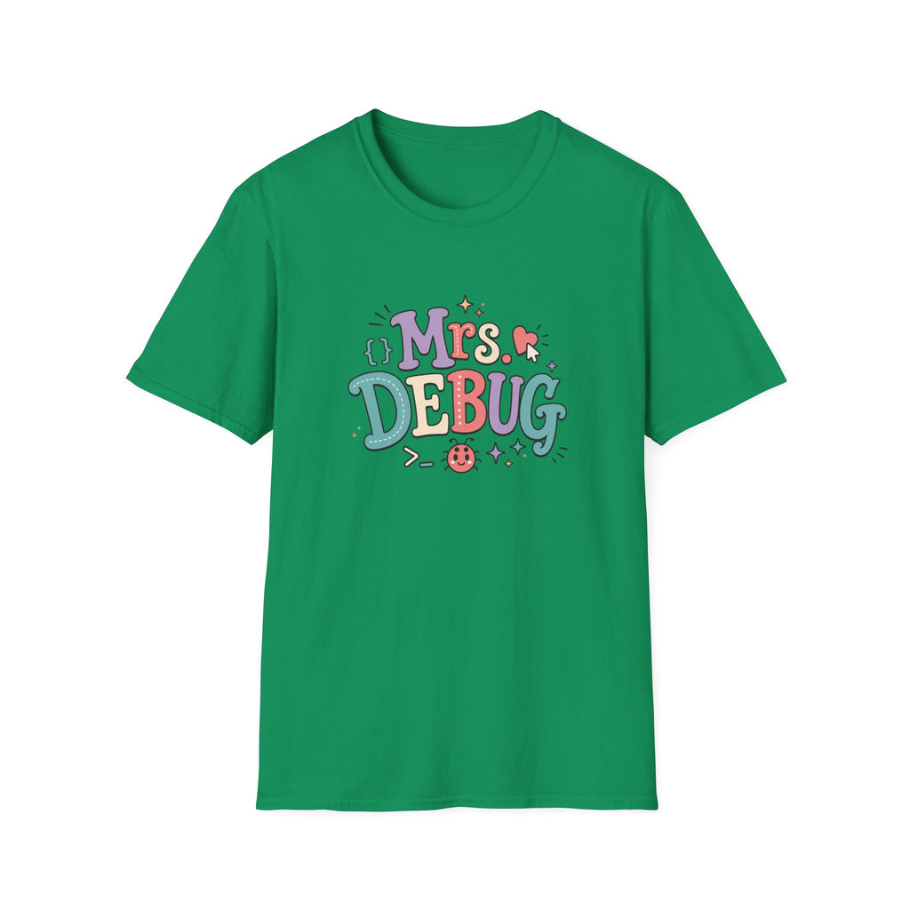 Software Engineering Typography T-Shirt - Mrs Debug