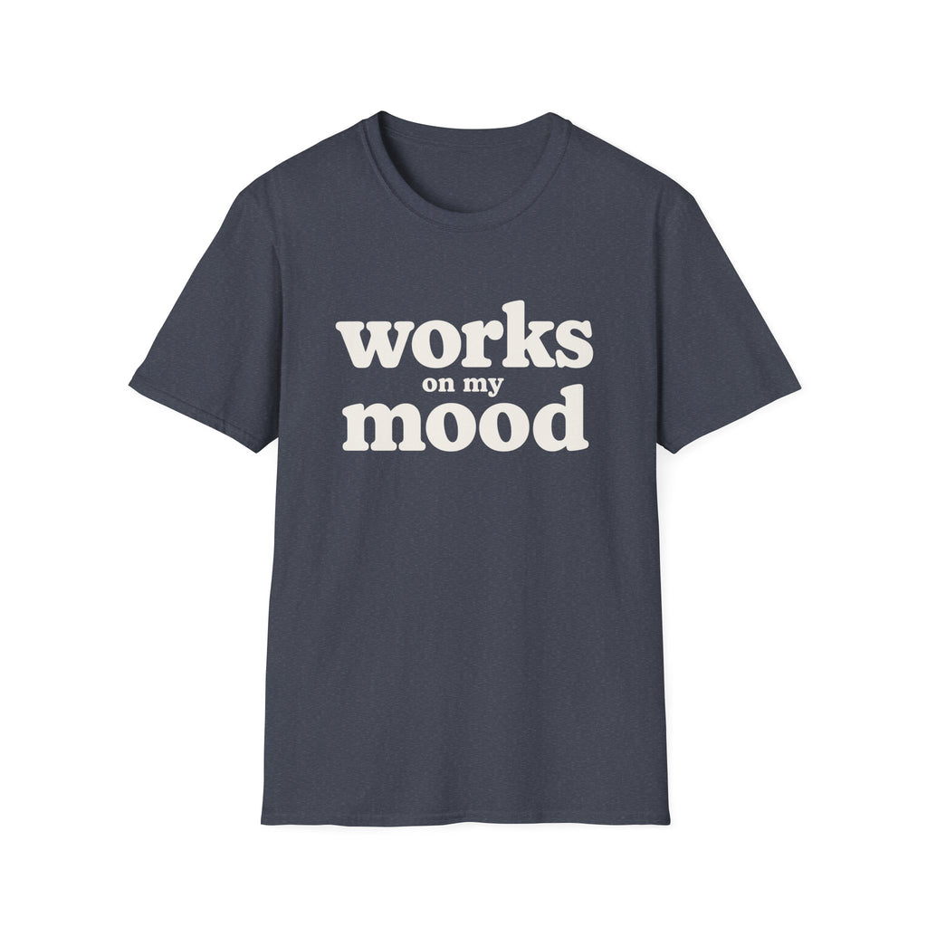 Software Engineering Typography T-Shirt - Works on my mood