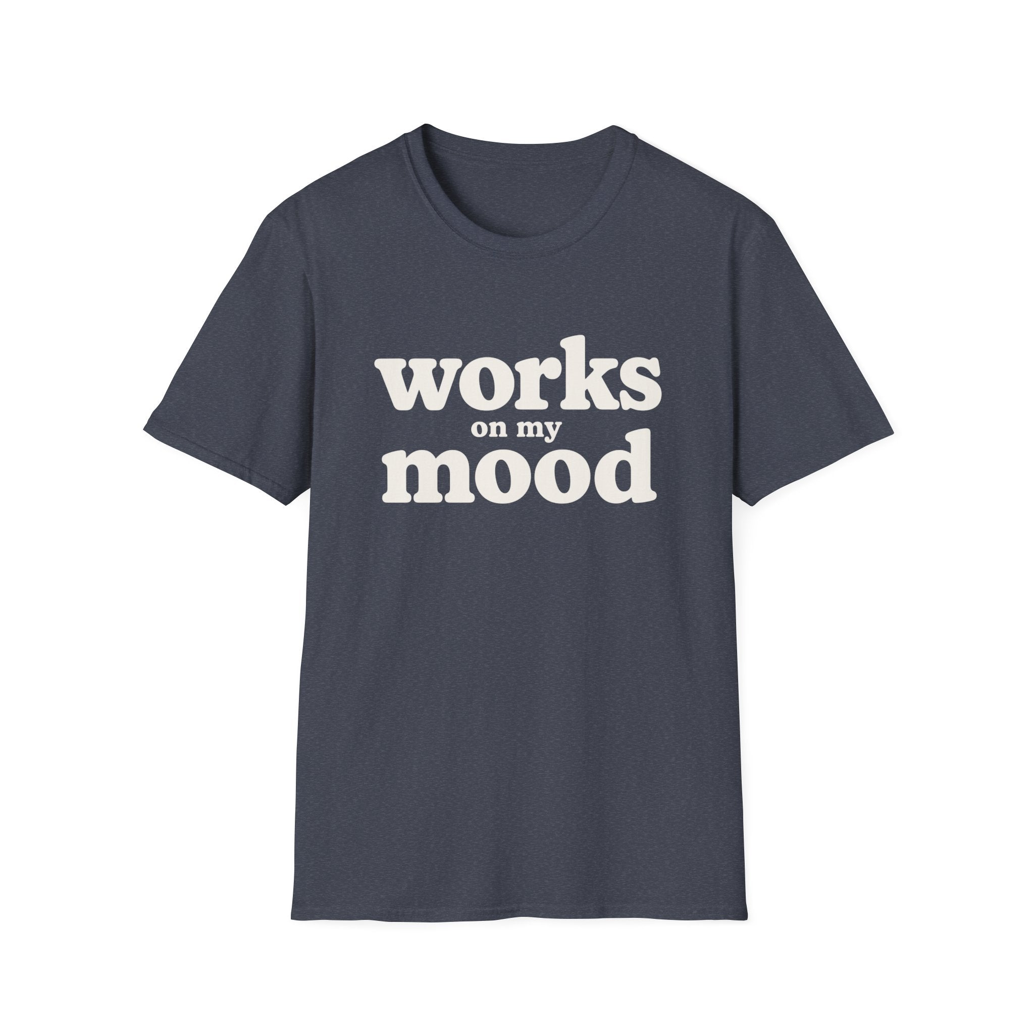 Software Engineering Typography T-Shirt - Works on my mood