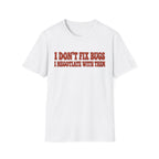 Software Engineering Typography T-Shirt - I dont fix bugs i negotiate with them