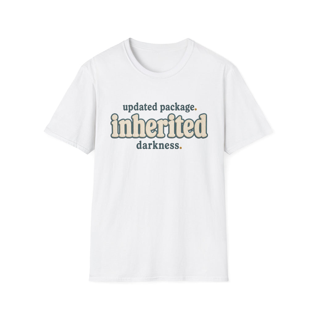 Software Engineering Typography T-Shirt - Updated package inherited darkness