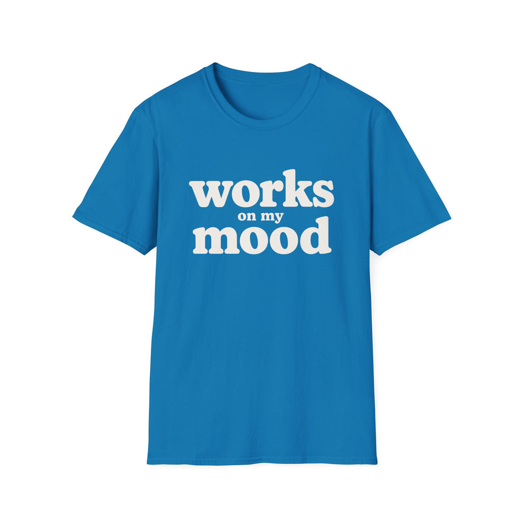 Software Engineering Typography T-Shirt - Works on my mood