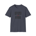 Software Engineering Typography T-Shirt - Deployed and afraid