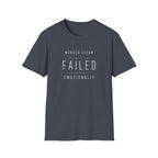 Software Engineering Typography T-Shirt - Merged clean failed emotionally