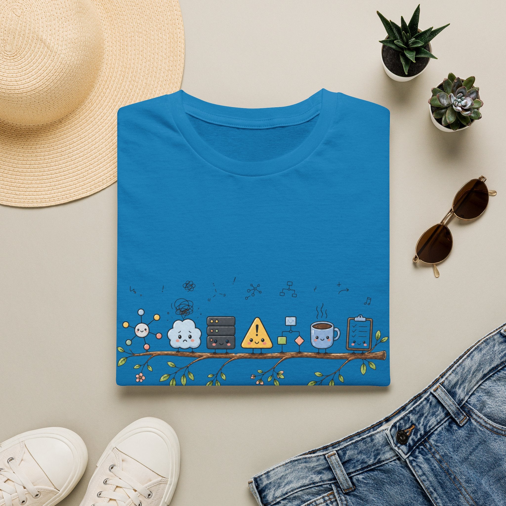 Infrastructure Is Just Anxiety With Diagram T-Shirt