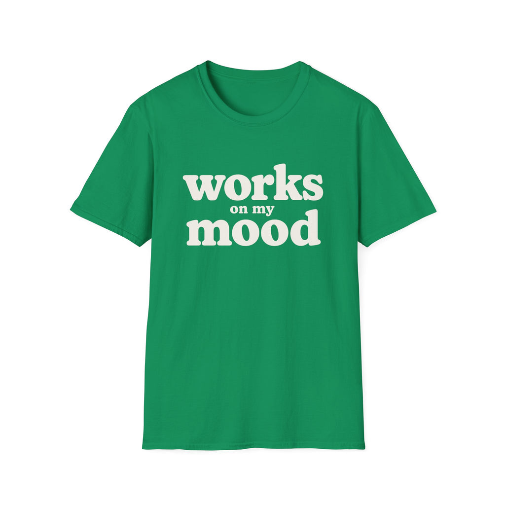 Software Engineering Typography T-Shirt - Works on my mood