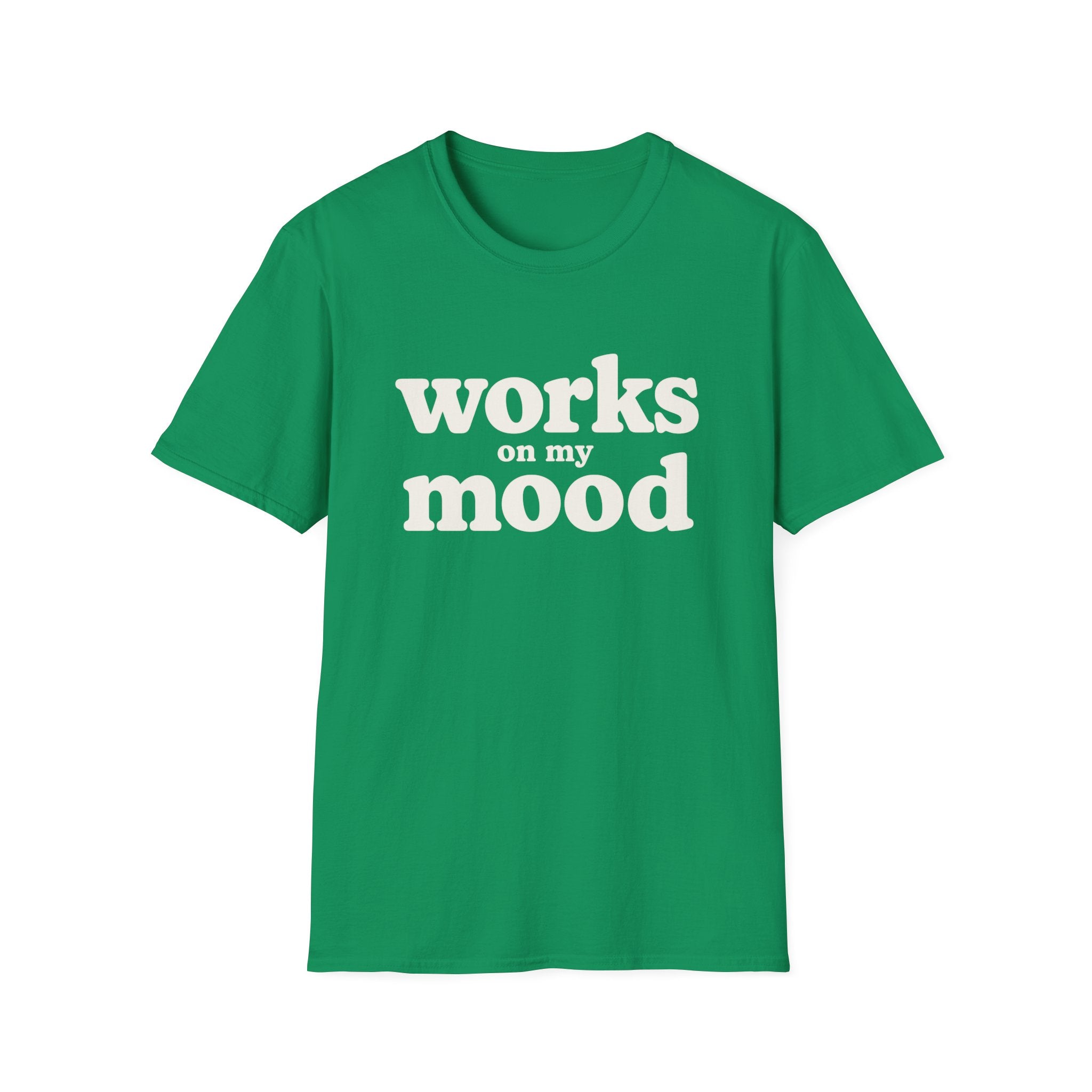 Software Engineering Typography T-Shirt - Works on my mood
