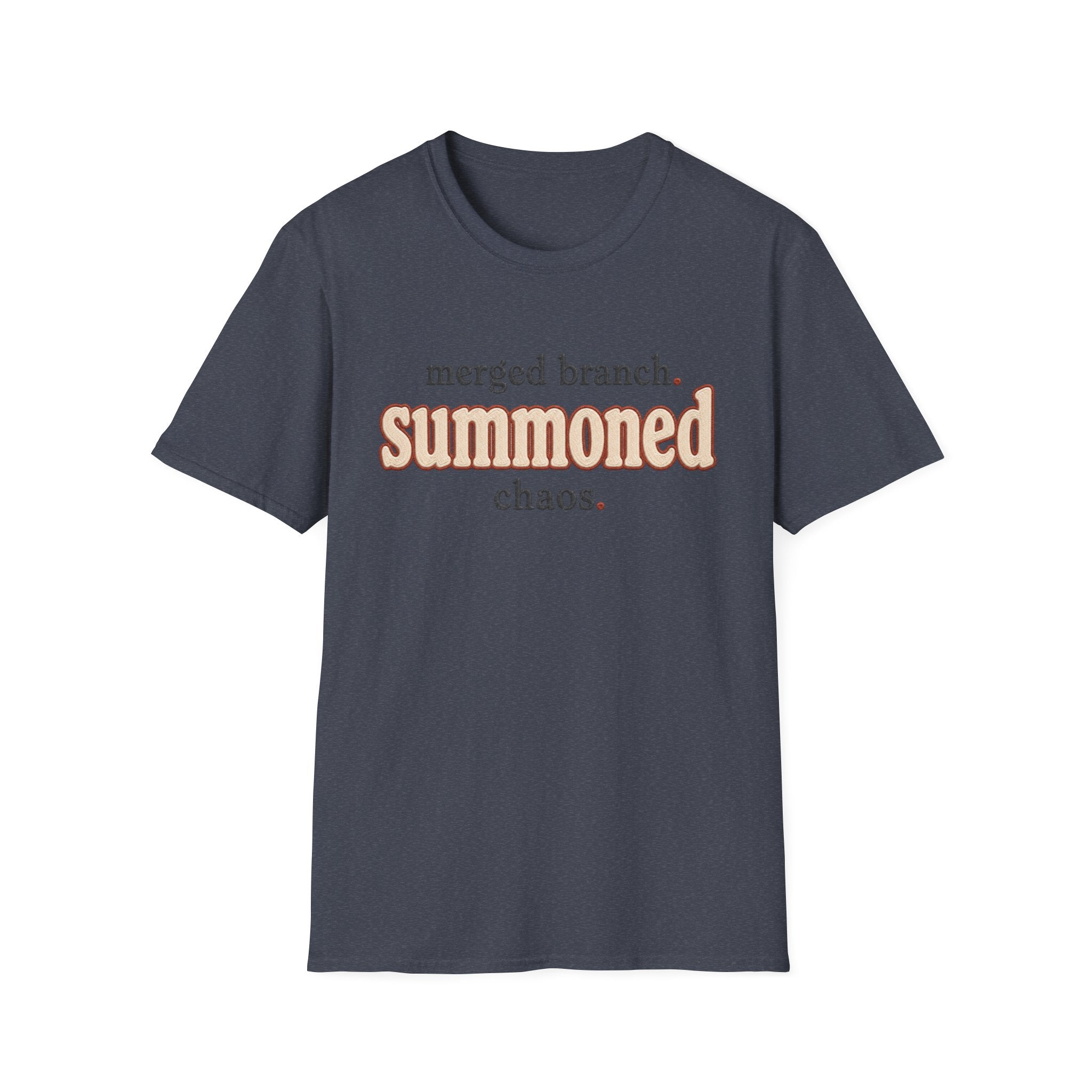 Software Engineering Typography T-Shirt - Merged branch summoned chaos