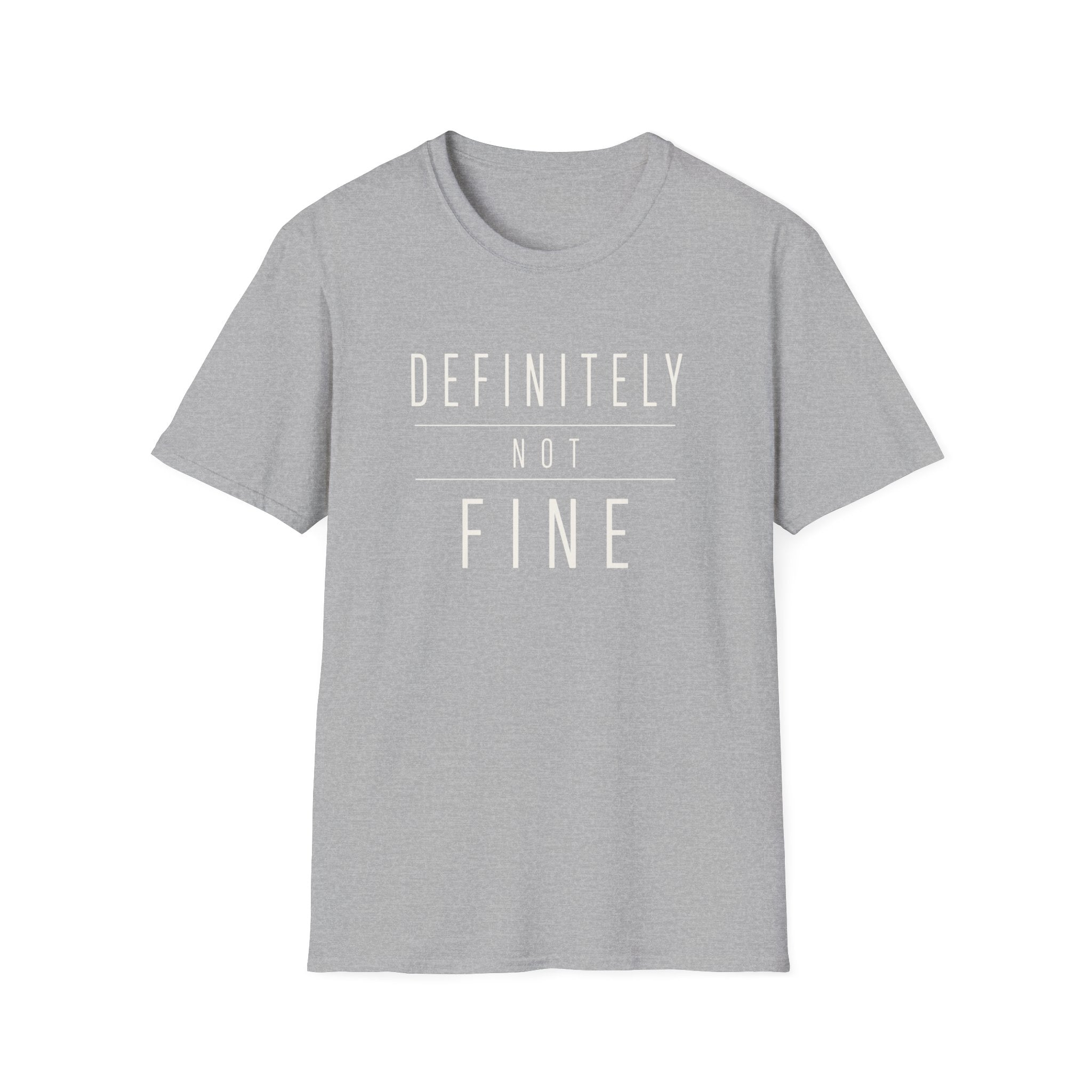 Software Engineering Typography T-Shirt - Definitely not fine
