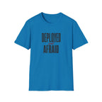 Software Engineering Typography T-Shirt - Deployed and afraid