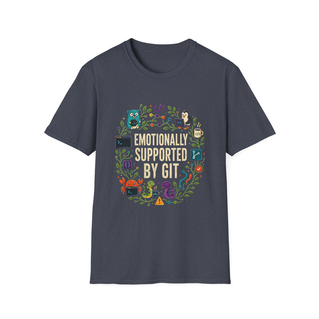 Emotionally supported by git T-Shirt