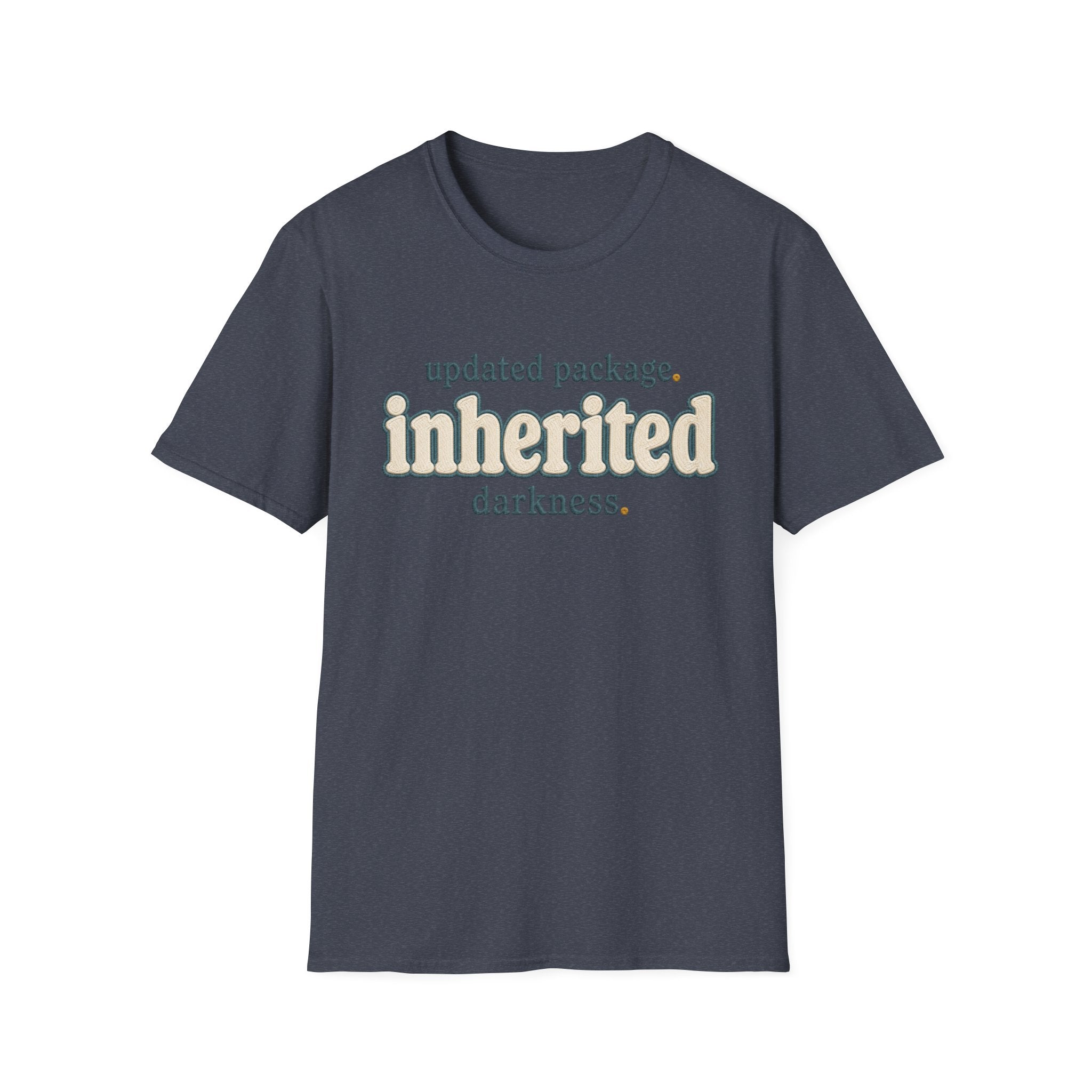Software Engineering Typography T-Shirt - Updated package inherited darkness