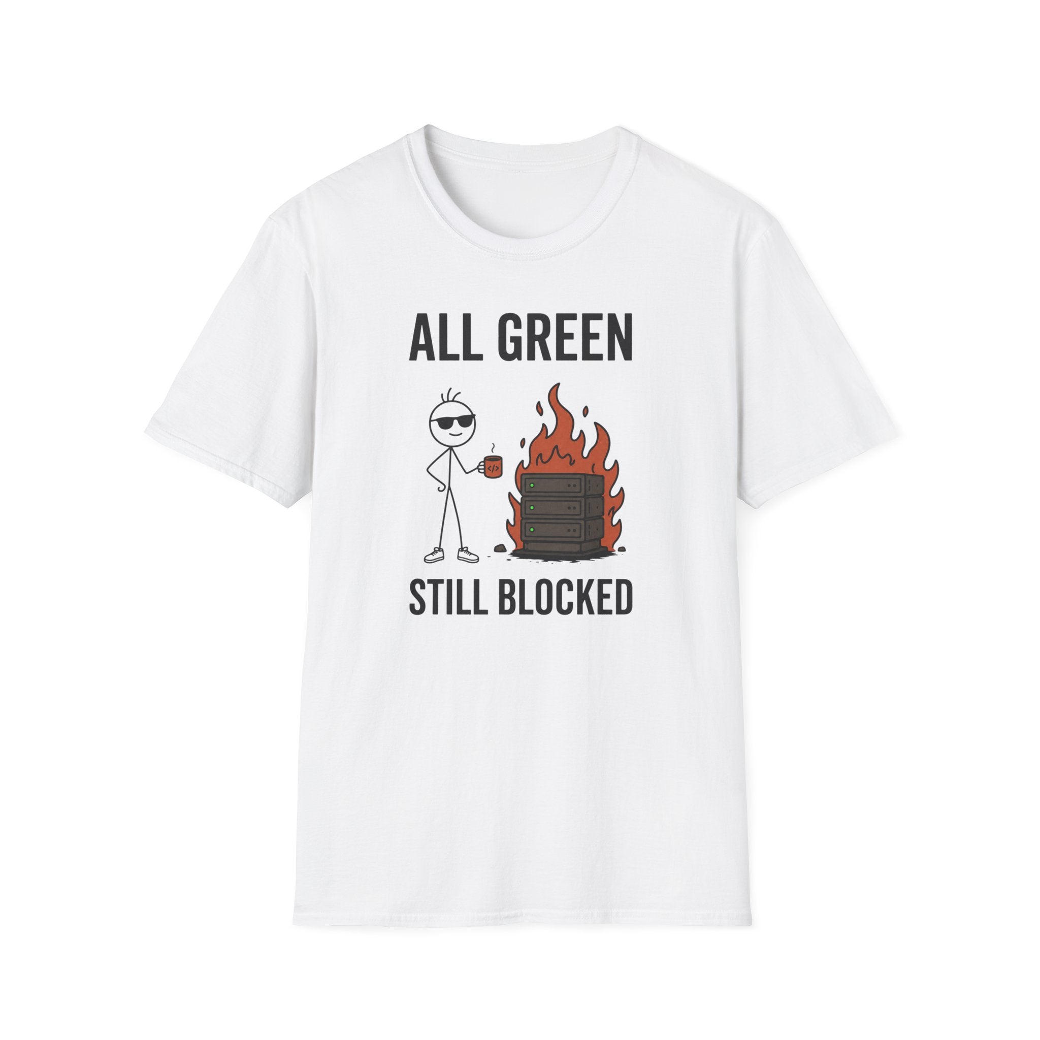 All Green Still Blocked T-Shirt