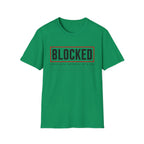 Software Engineering Typography T-Shirt - Blocked professionally emotionally and by jira