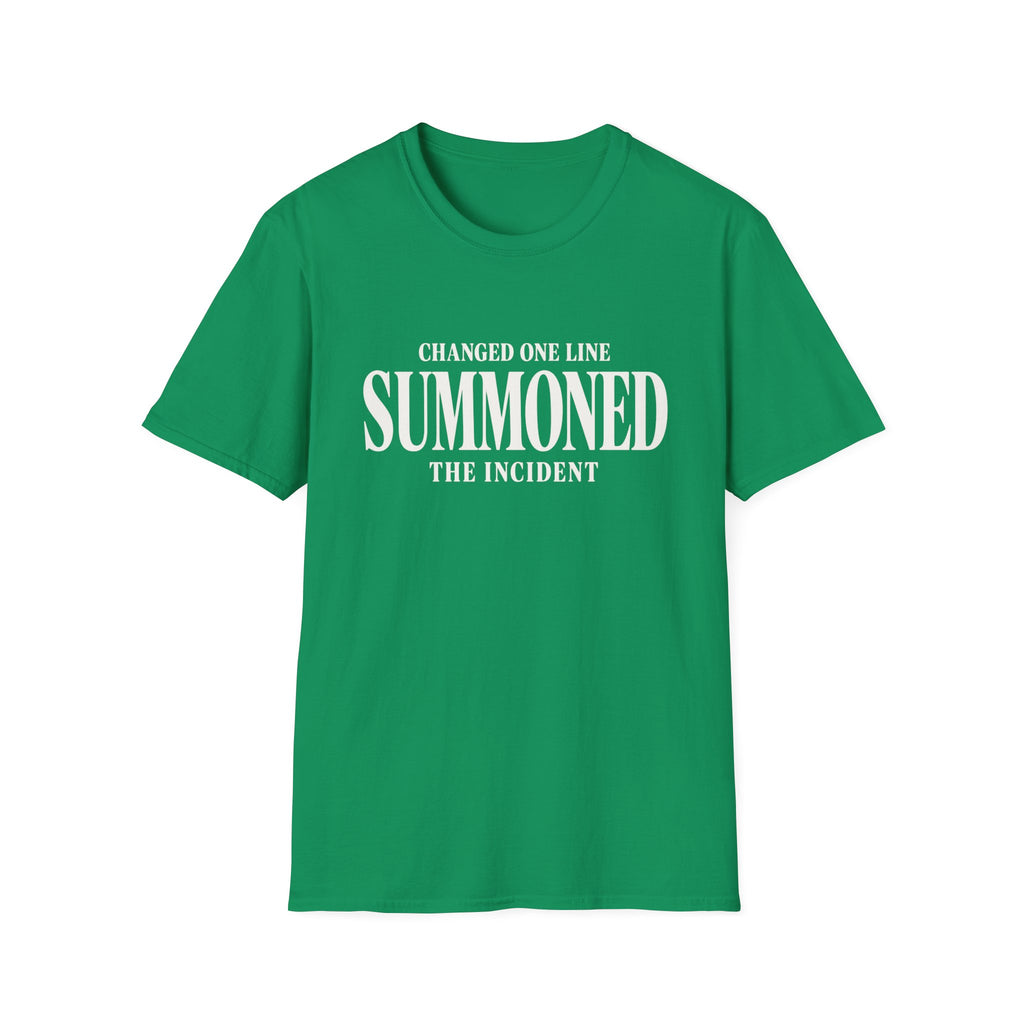 Software Engineering Typography T-Shirt - Changed one line summoned the incident