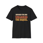 Software Engineering Typography T-Shirt - Patched the bug unlocked the sequel