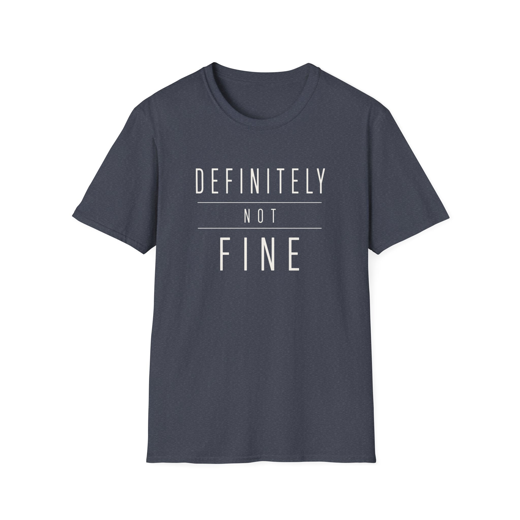 Software Engineering Typography T-Shirt - Definitely not fine