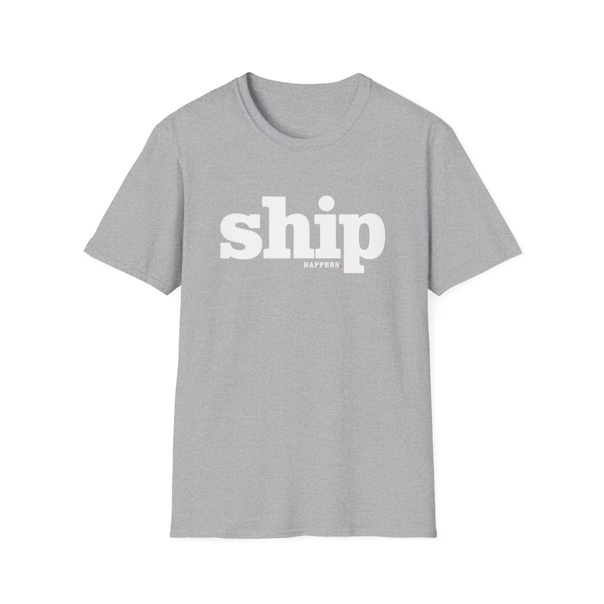 Software Engineering Typography T-Shirt - Ship happens