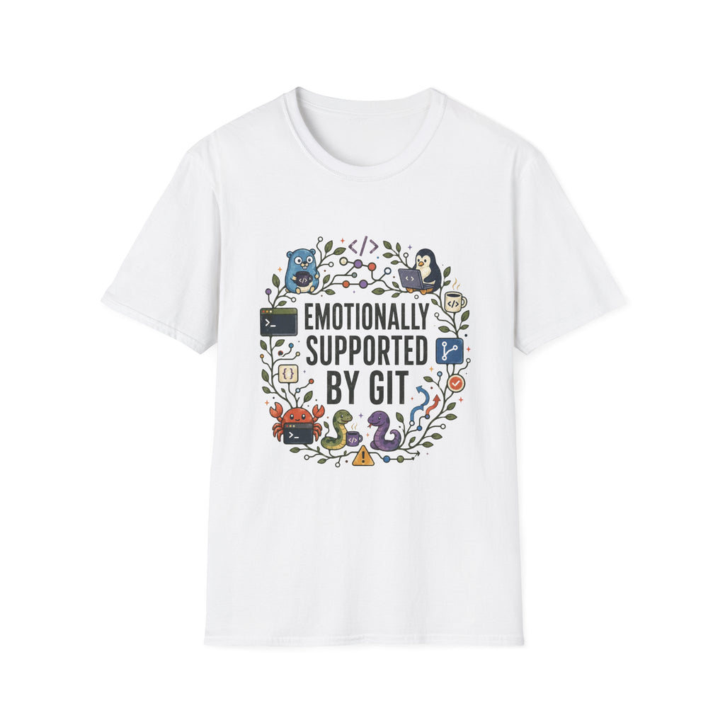 Emotionally supported by git T-Shirt