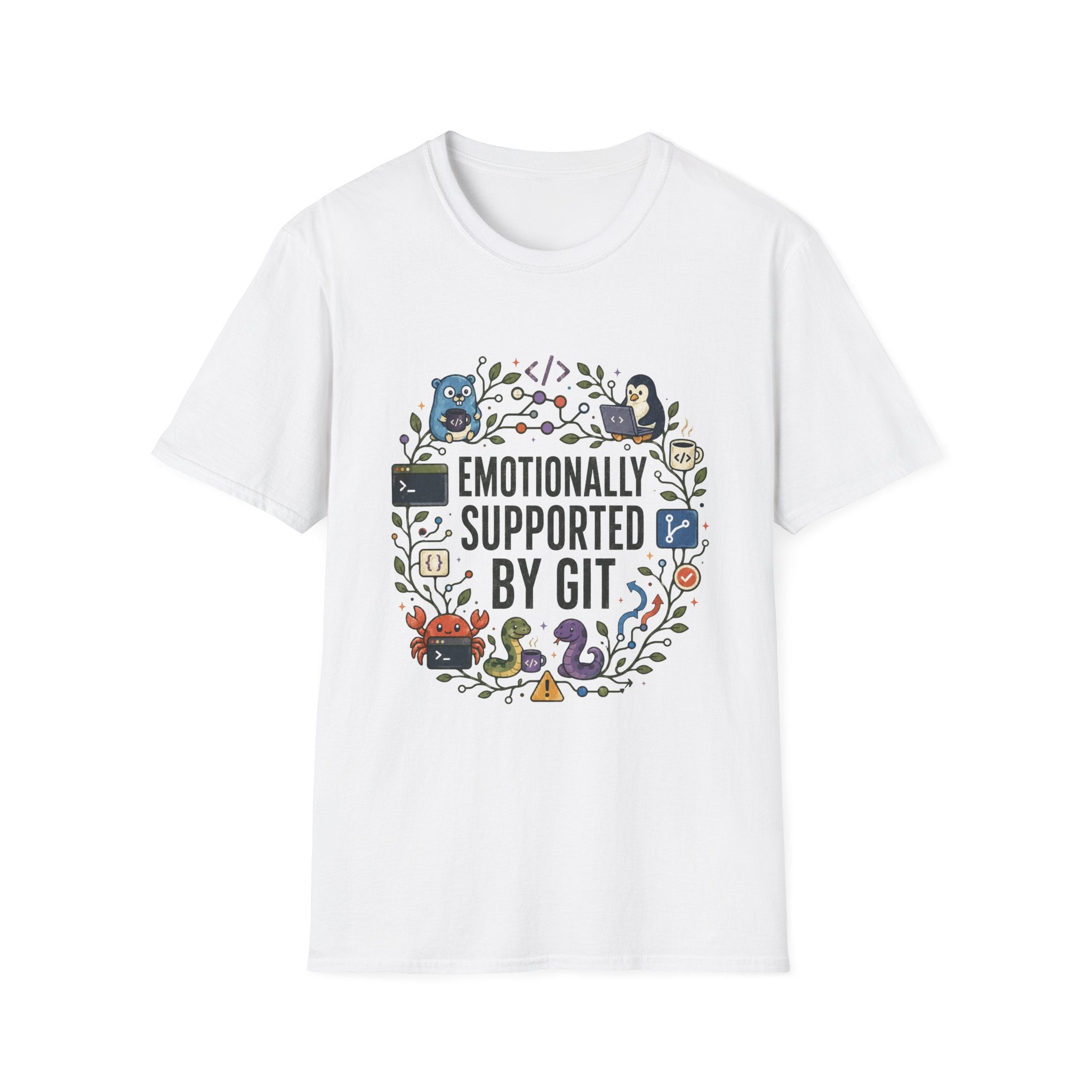 Emotionally supported by git T-Shirt