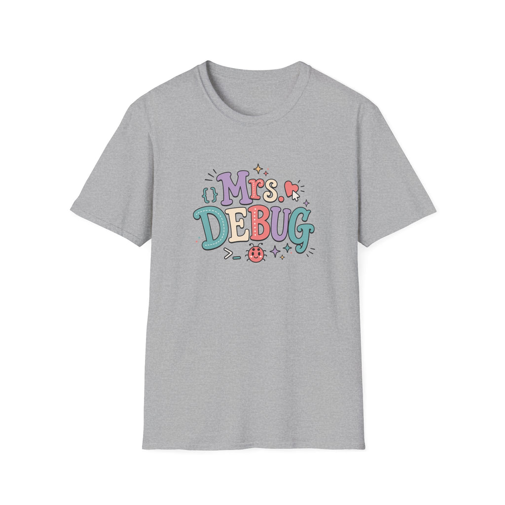 Software Engineering Typography T-Shirt - Mrs Debug