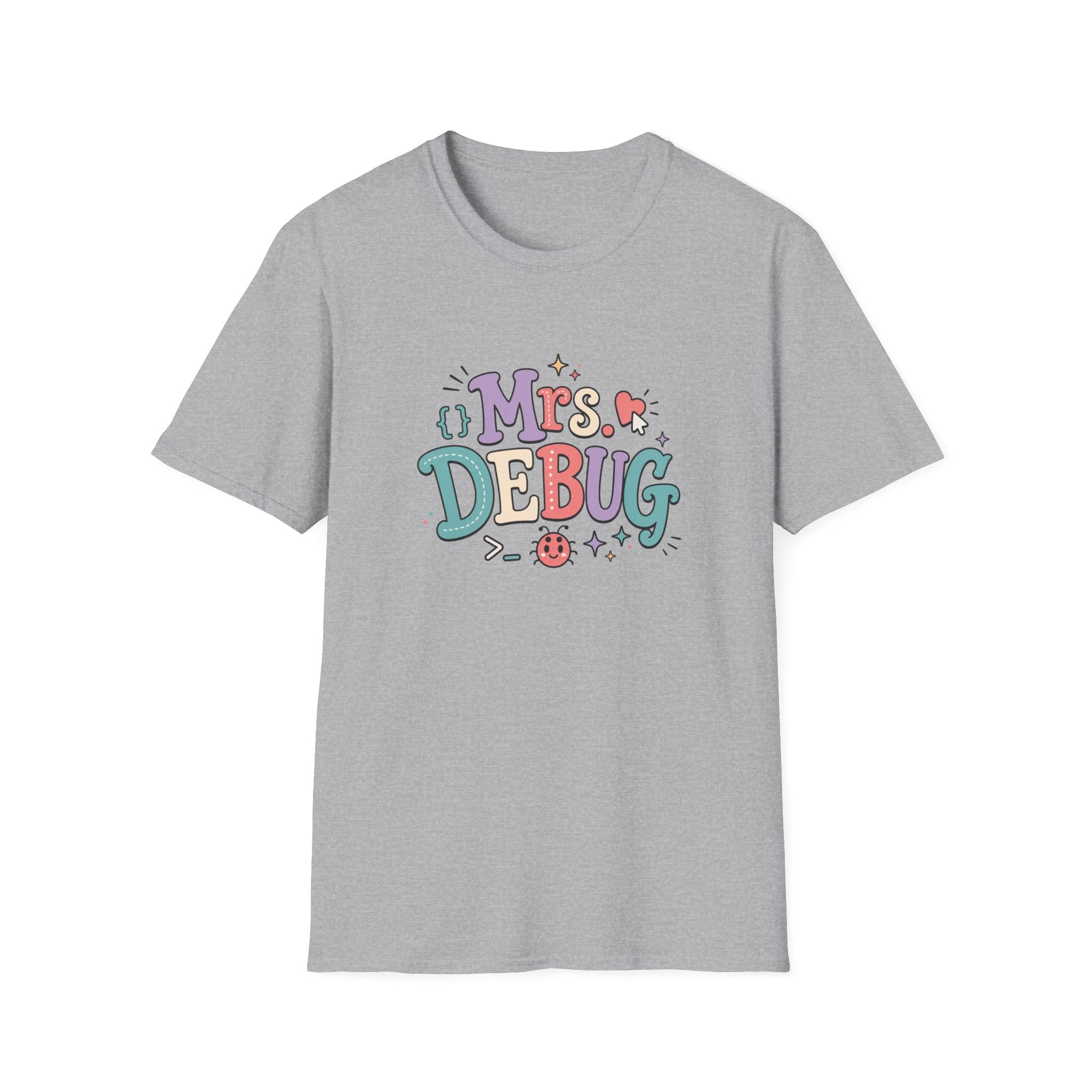 Software Engineering Typography T-Shirt - Mrs Debug